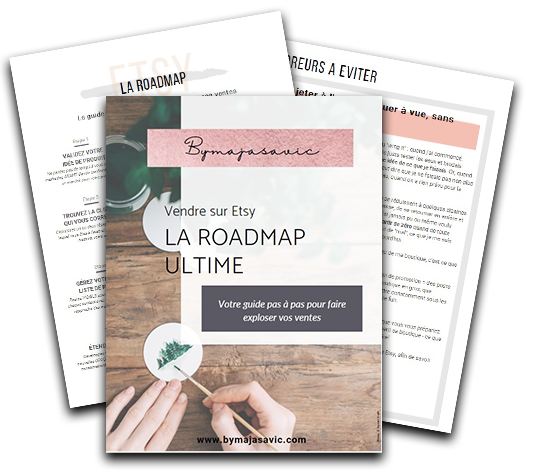 Roadmap plan guide gratuit pour vendre sur Etsy